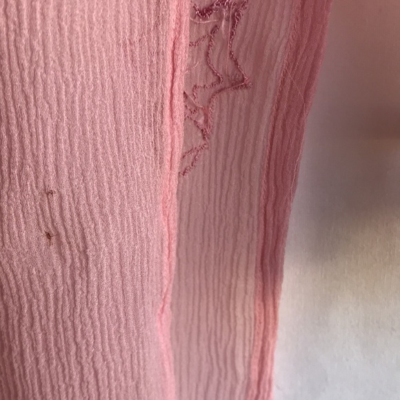 Pia Hallstrom pink semi-sheer tunic with silver sequins, size M - Picture 10 of 15